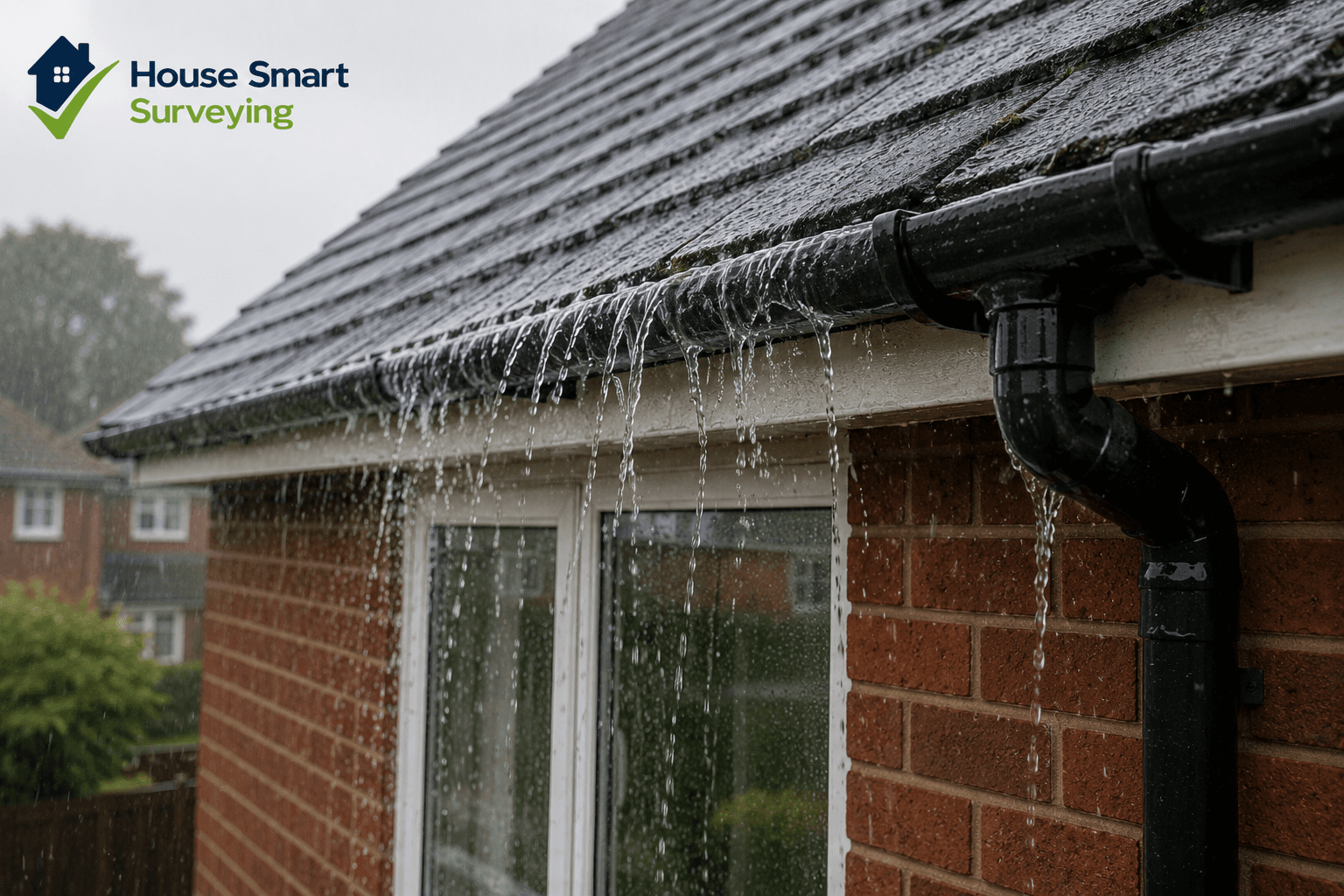 leaking gutters on a UK property