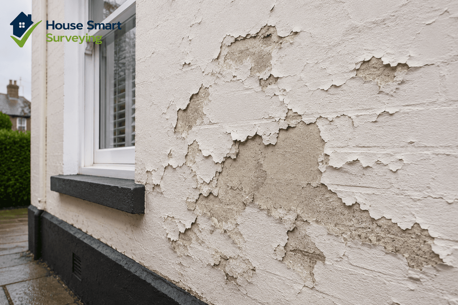 masonry paint issues on a UK property